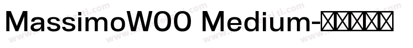 MassimoW00 Medium字体转换